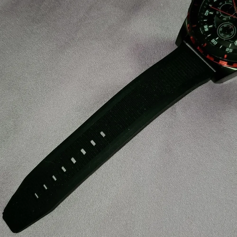 Victory Instruments‎ 8229 Chronograph Black & Red 3 Subdials Men's Large Watch